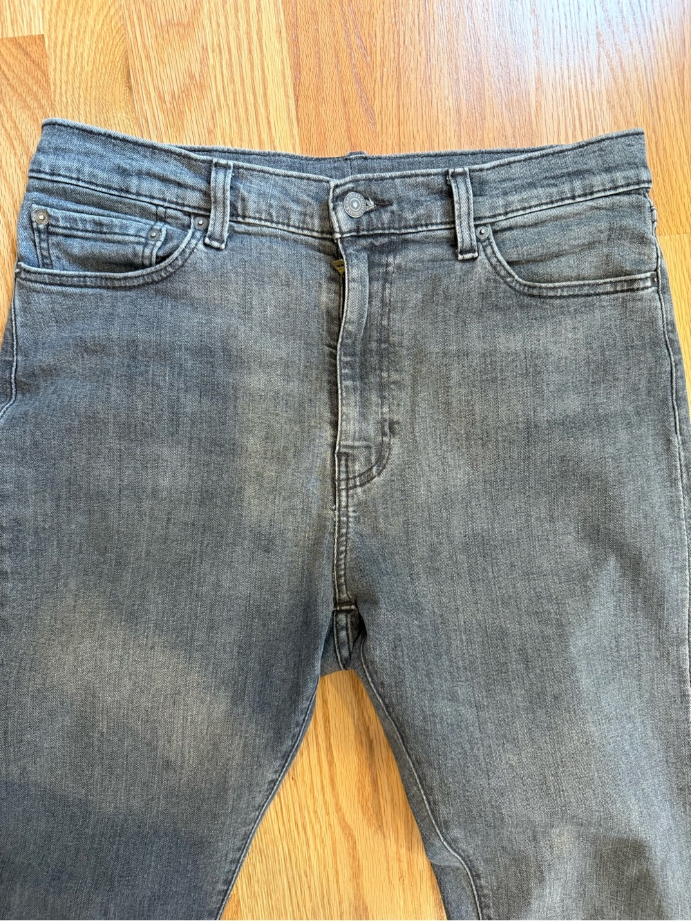 Levi’s Premium 510 Skinny Mens Grey Denim Jeans 36-30